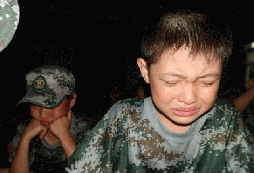 參加青少年軍事冬令營的第五天