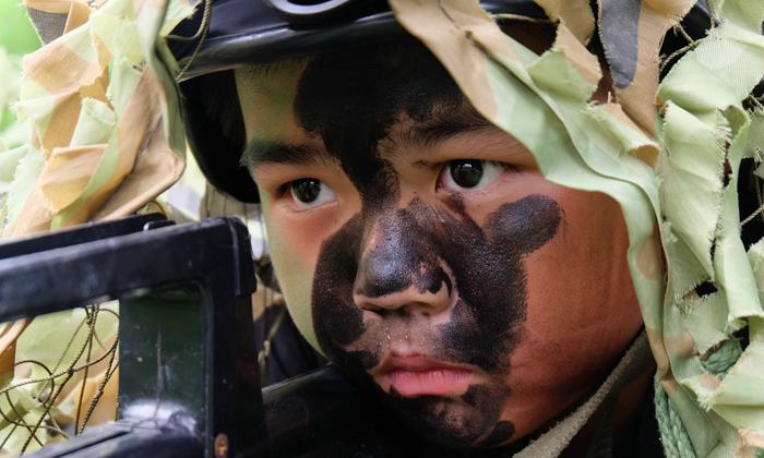 廣州小學(xué)生軍事冬令營(yíng)參加